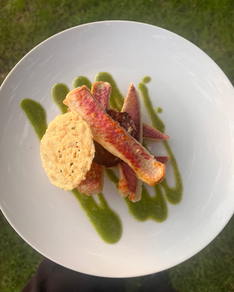 Filet de rouget au chorizo par le traiteur maison Banquet